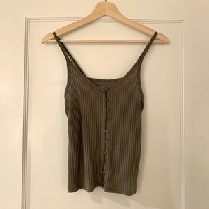 American Eagle Tank with Button Detail